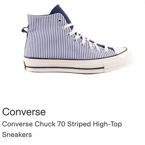 Converse Chuck 70 Striped High-Tops in 🔵INDIGO🔵 UNISEX Women's- 11.5 Mens- 9.5